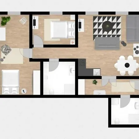 アパート Between Old Town And Kazimierz